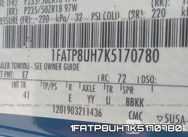 1FATP8UH7K5170780 фото 10