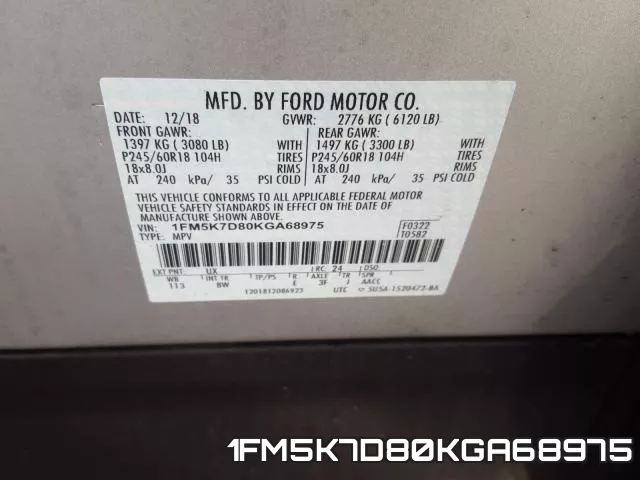 1FM5K7D80KGA68975 фото 2