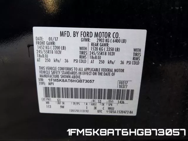 1FM5K8AT6HGB73057 фото 2