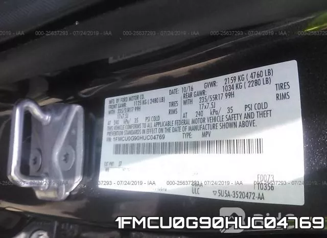1FMCU0G90HUC04769 фото 10