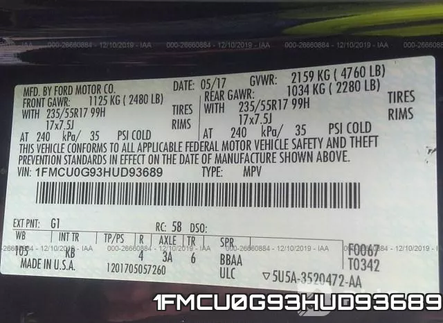 1FMCU0G93HUD93689 фото 10