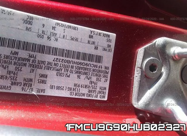 1FMCU9G90HUB02327 фото 10