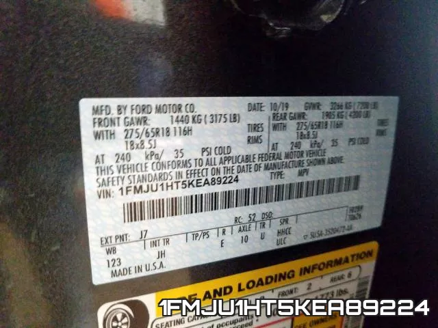 1FMJU1HT5KEA89224 фото 2