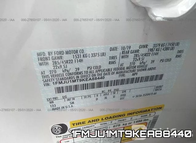 1FMJU1MT9KEA88440 фото 10