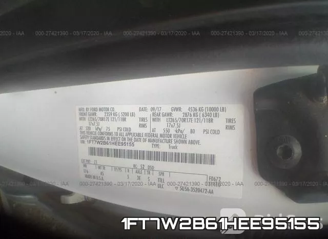 1FT7W2B61HEE95155 фото 10