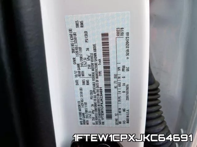 1FTEW1CPXJKC64691 фото 2