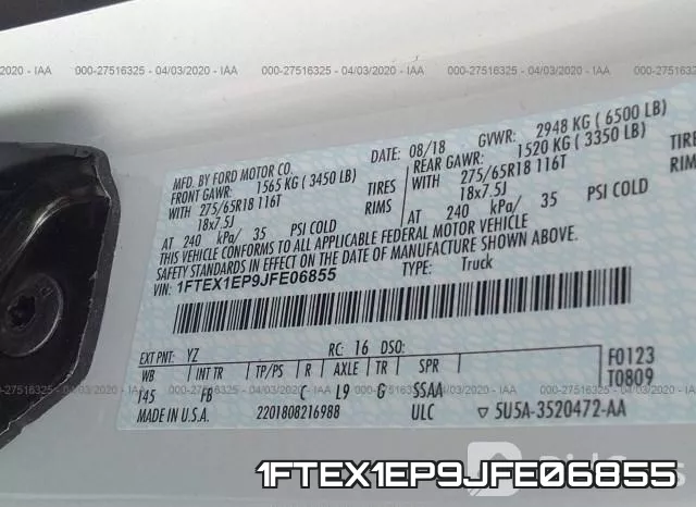 1FTEX1EP9JFE06855 фото 10