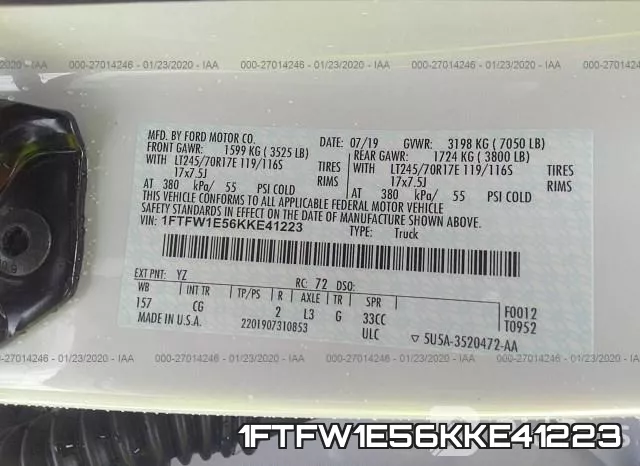 1FTFW1E56KKE41223 фото 10