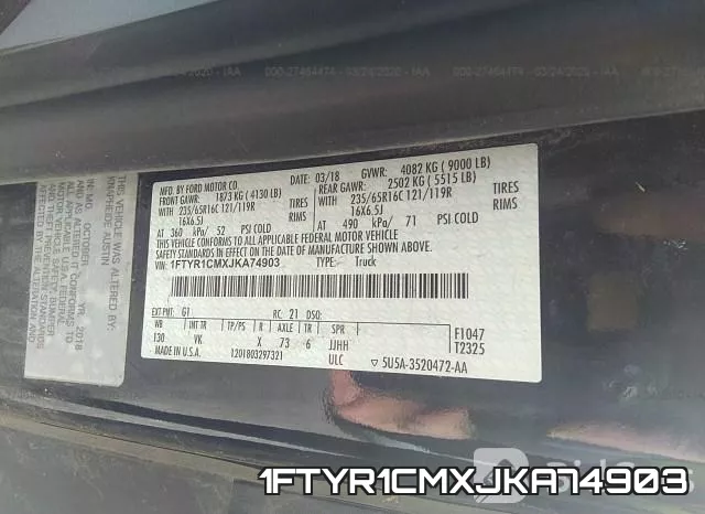 1FTYR1CMXJKA74903 фото 10