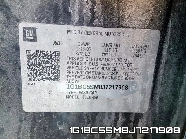 1G1BC5SM8J7217908 фото 2