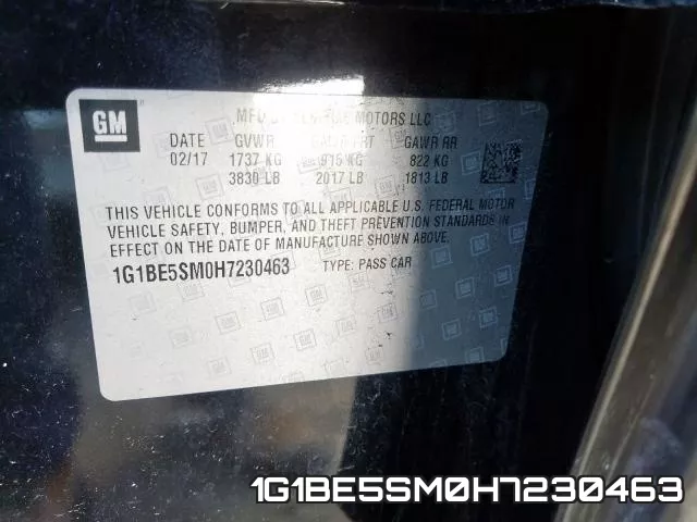 1G1BE5SM0H7230463 фото 2