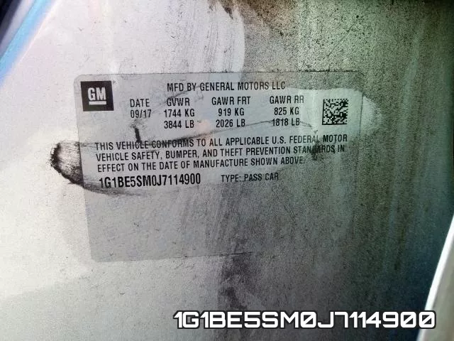 1G1BE5SM0J7114900 фото 2