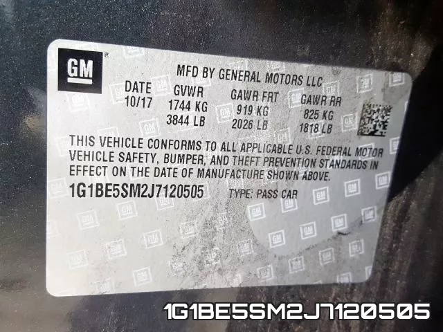 1G1BE5SM2J7120505 фото 2