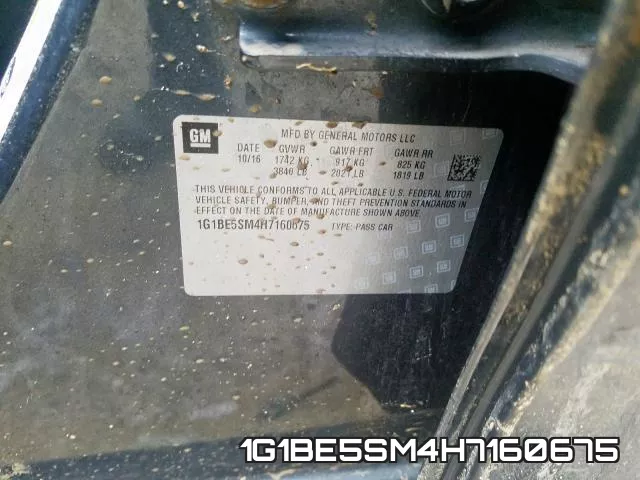 1G1BE5SM4H7160675 фото 2