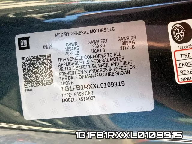 1G1FB1RXXL0109315 фото 2