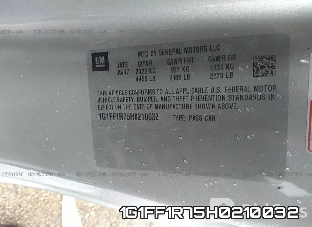 1G1FF1R75H0210032 фото 10