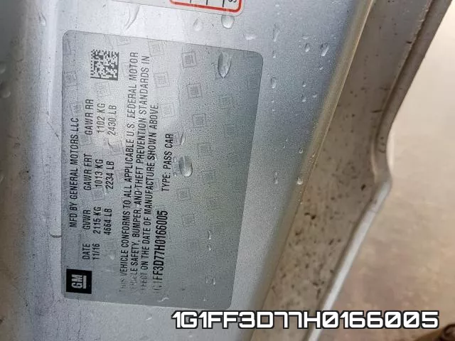 1G1FF3D77H0166005 фото 2