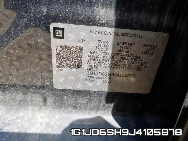 1G1JD6SH9J4105878 фото 2