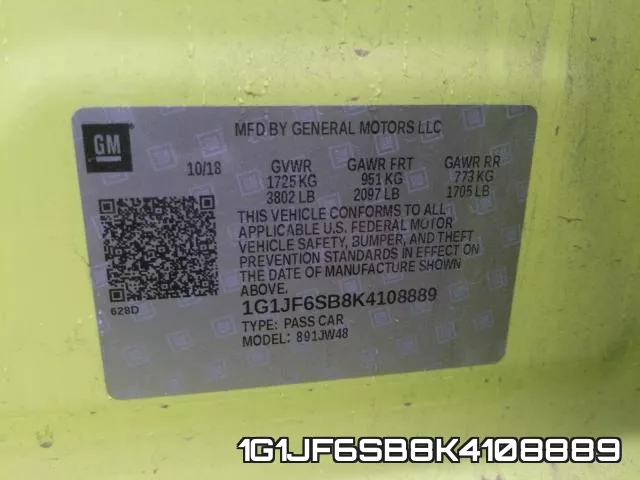 1G1JF6SB8K4108889 фото 2