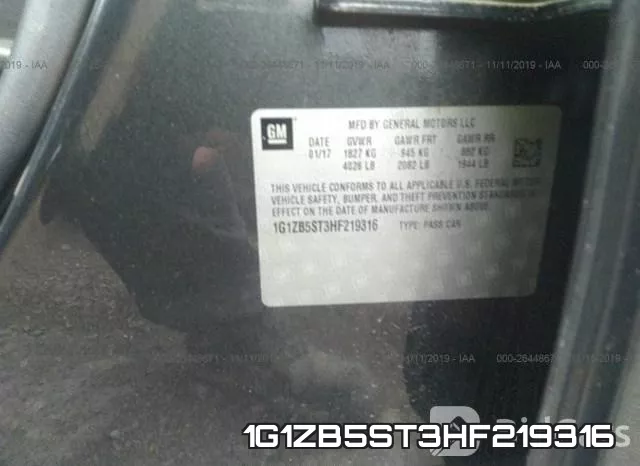 1G1ZB5ST3HF219316 фото 10