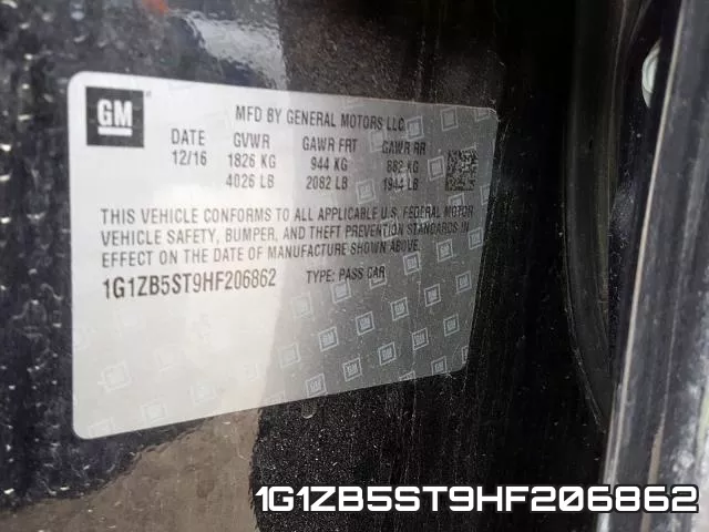 1G1ZB5ST9HF206862 фото 2