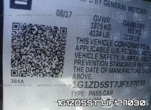 1G1ZD5ST7JF127030 фото 10