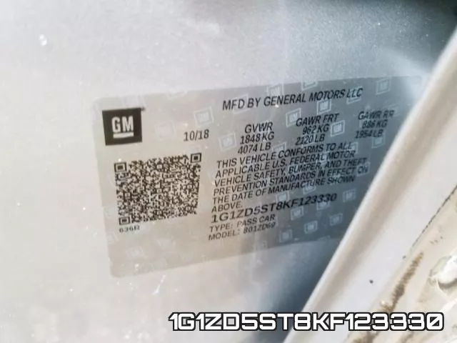 1G1ZD5ST8KF123330 фото 2