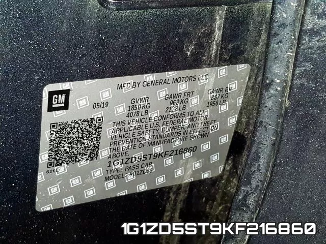 1G1ZD5ST9KF216860 фото 2