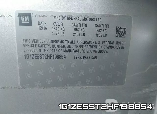 1G1ZE5ST2HF198854 фото 10