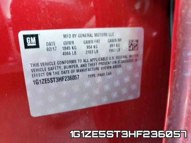 1G1ZE5ST3HF236057 фото 2