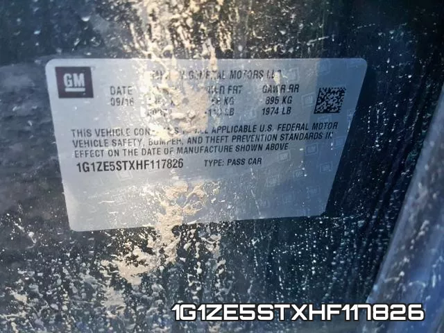 1G1ZE5STXHF117826 фото 2