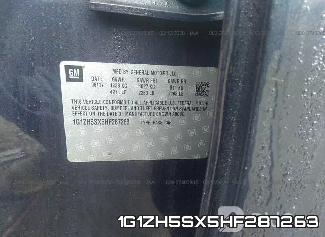 1G1ZH5SX5HF287263 фото 10