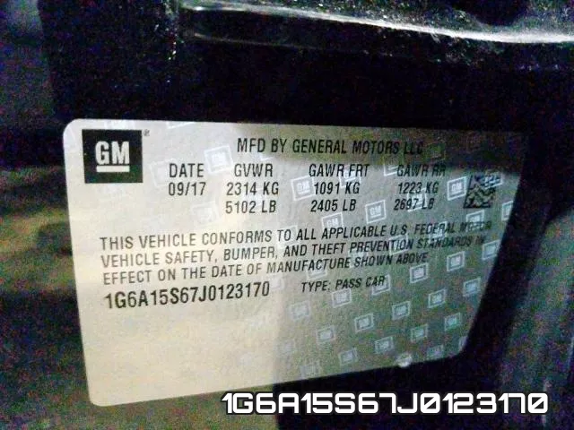 1G6A15S67J0123170 фото 2