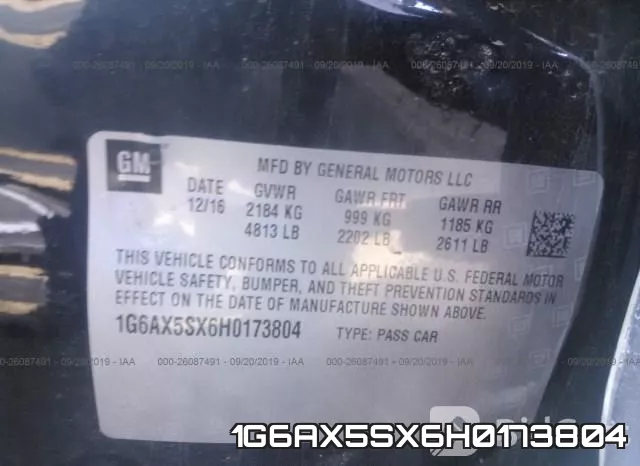1G6AX5SX6H0173804 фото 10