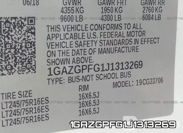 1GAZGPFG1J1313269 фото 10