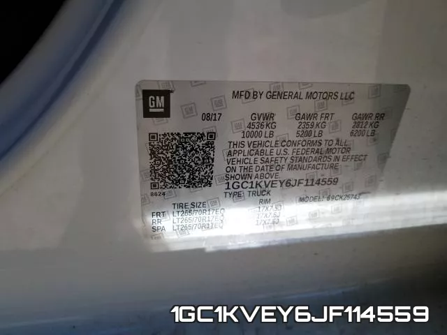 1GC1KVEY6JF114559 фото 2