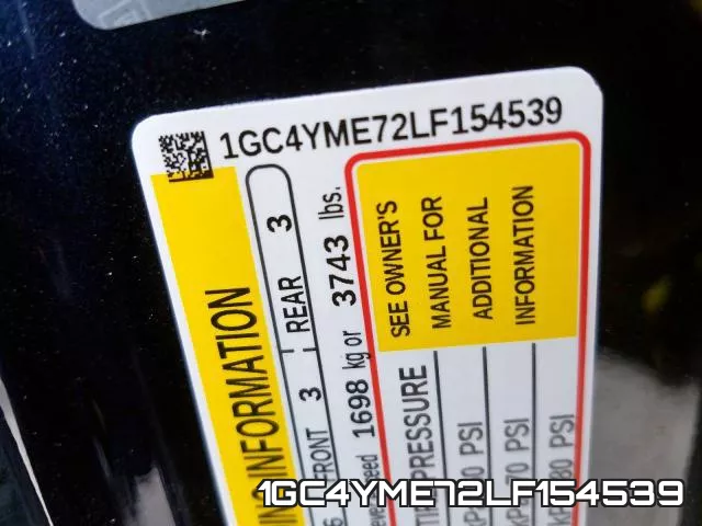 1GC4YME72LF154539 фото 2