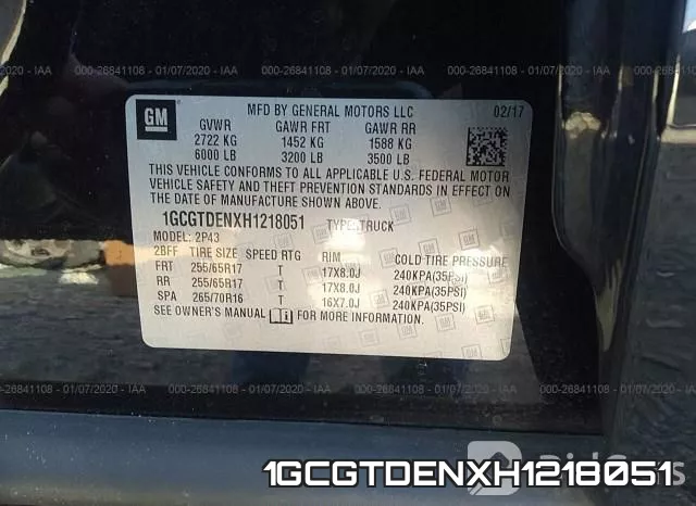 1GCGTDENXH1218051 фото 10