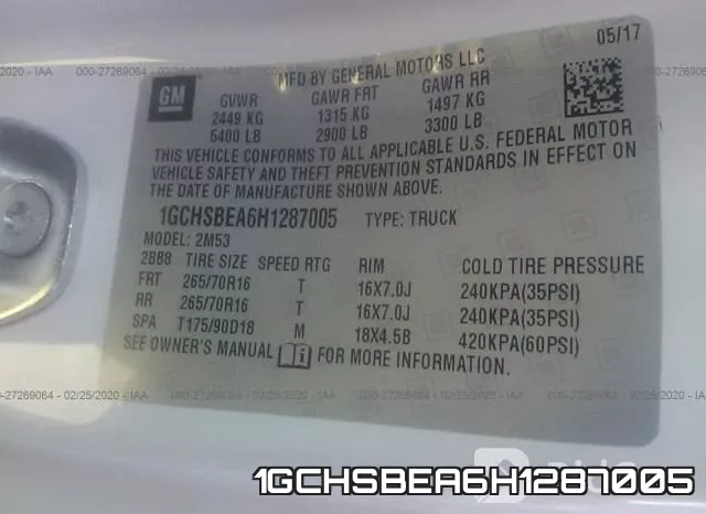 1GCHSBEA6H1287005 фото 10