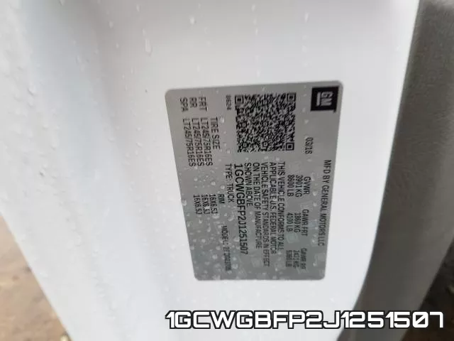 1GCWGBFP2J1251507 фото 2