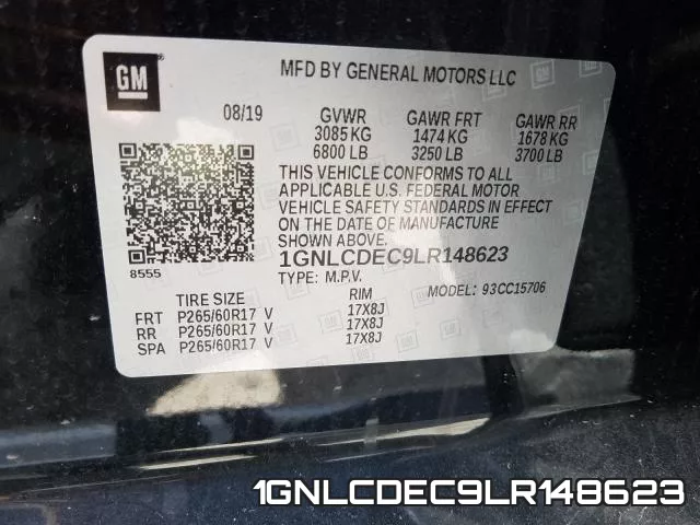 1GNLCDEC9LR148623 фото 2