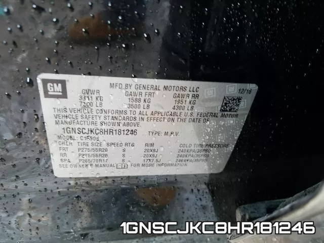 1GNSCJKC8HR181246 фото 2