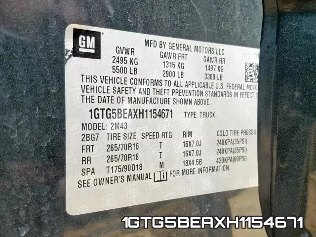 1GTG5BEAXH1154671 фото 2