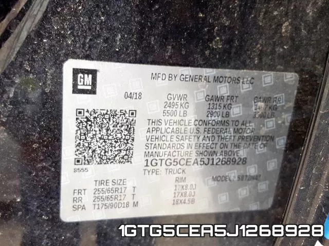 1GTG5CEA5J1268928 фото 2