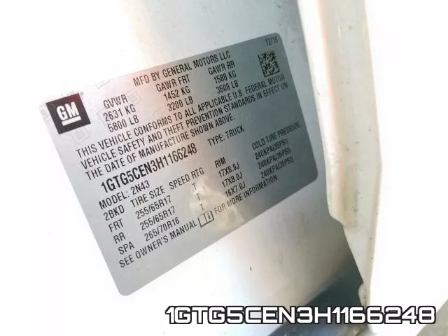 1GTG5CEN3H1166248 фото 2