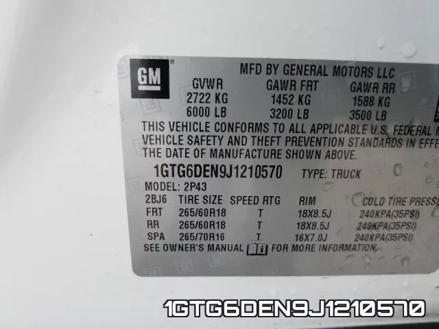 1GTG6DEN9J1210570 фото 2