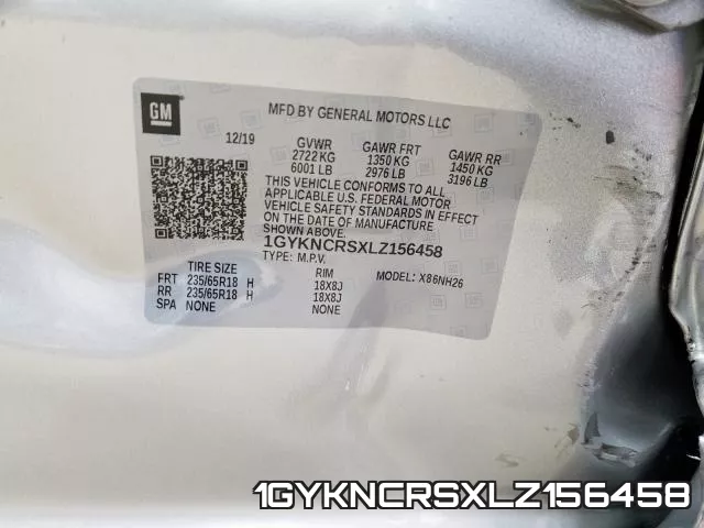 1GYKNCRSXLZ156458 фото 2