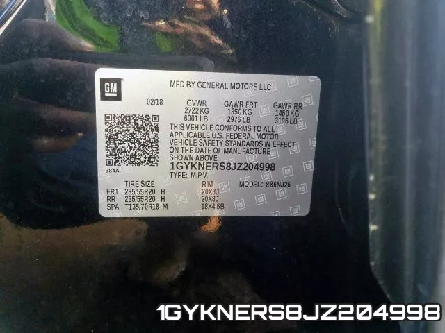 1GYKNERS8JZ204998 фото 2