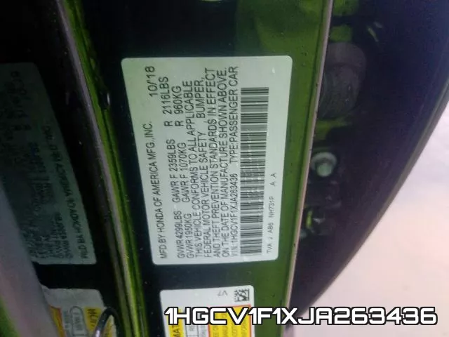 1HGCV1F1XJA263436 фото 2