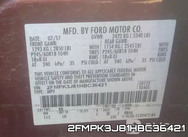 2FMPK3J81HBC36421 фото 10